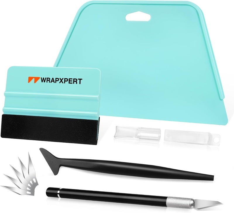WRAPXPERT Wallpaper Tools, Wallpaper Smoothing Tools for Peel and Stick Wallpaper Hanging, Wallpaper Installation Kits for Bathroom Kitchen Contact Paper, Vinyl Backsplash Tile, Window Film Applying - Image 1
